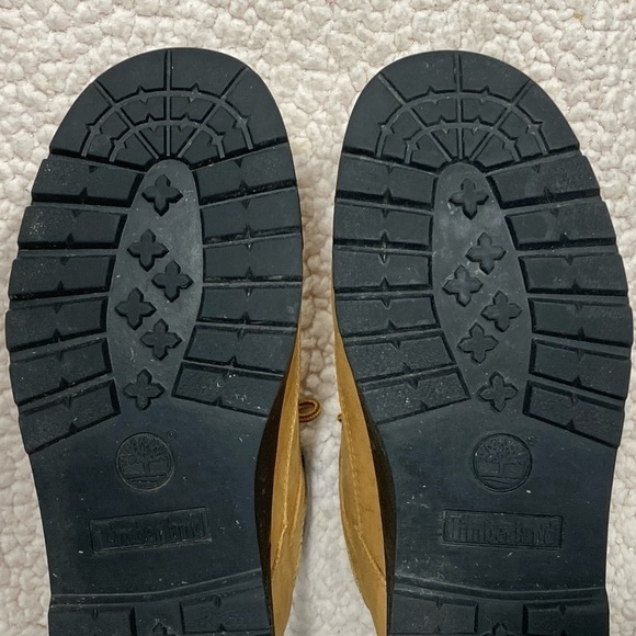 TIMBERLAND Youth 15990 Wheat Nubuck Field Mid Tie Euro Hiker Boots - Sz US 6 - Picture 9 of 12